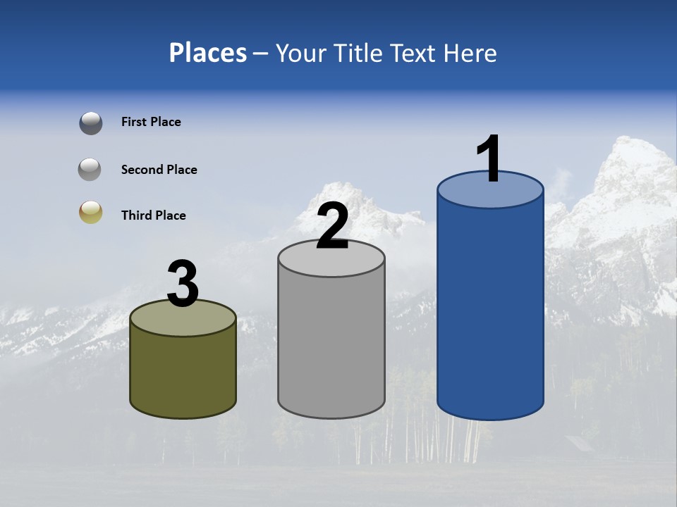 Extraordinary Mountain Landscape With Green Forest In The Foothills PowerPoint Template