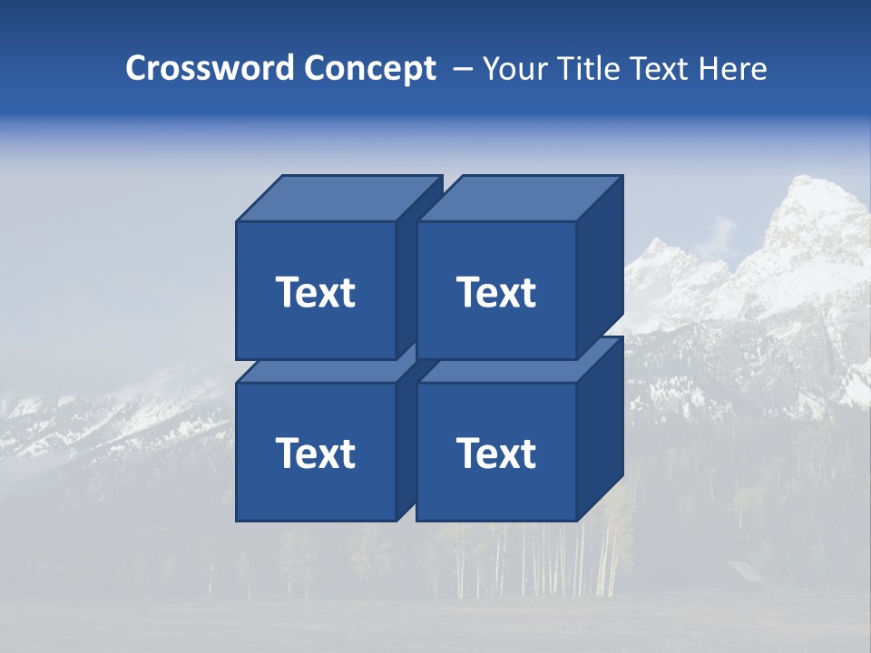 Extraordinary Mountain Landscape With Green Forest In The Foothills PowerPoint Template