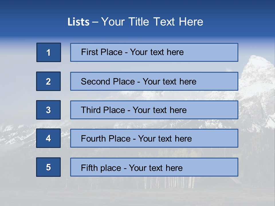 Extraordinary Mountain Landscape With Green Forest In The Foothills PowerPoint Template