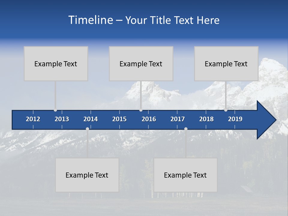 Extraordinary Mountain Landscape With Green Forest In The Foothills PowerPoint Template