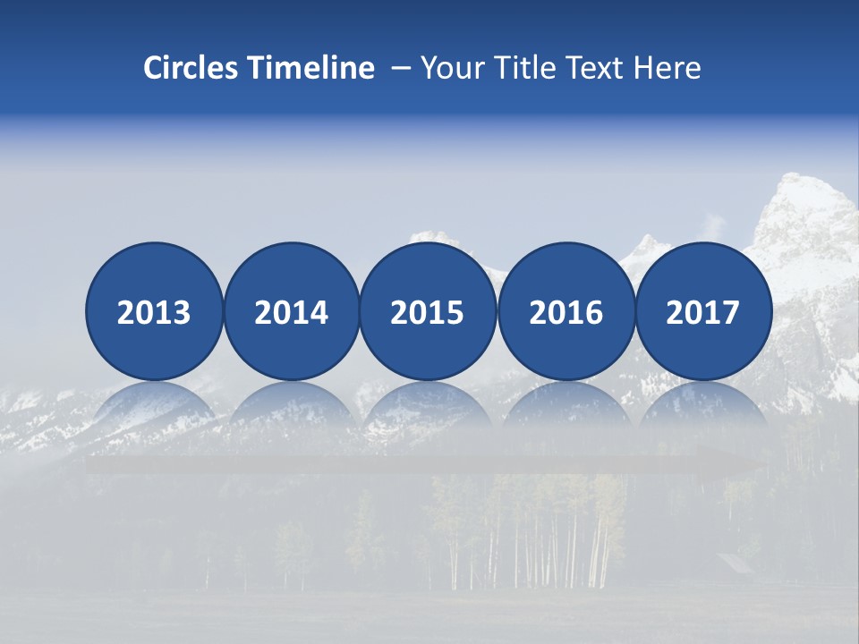 Extraordinary Mountain Landscape With Green Forest In The Foothills PowerPoint Template