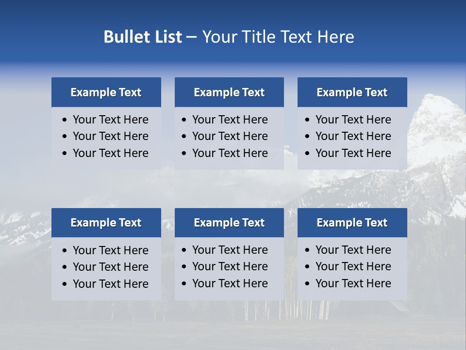 Extraordinary Mountain Landscape With Green Forest In The Foothills PowerPoint Template
