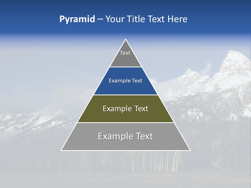 Extraordinary Mountain Landscape With Green Forest In The Foothills PowerPoint Template
