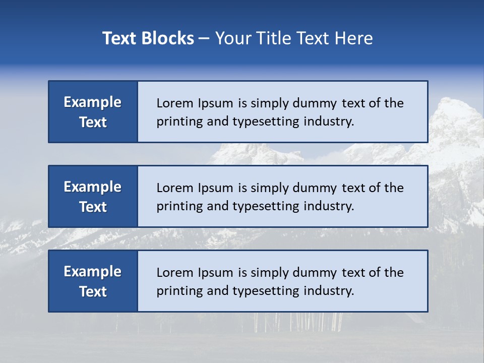 Extraordinary Mountain Landscape With Green Forest In The Foothills PowerPoint Template