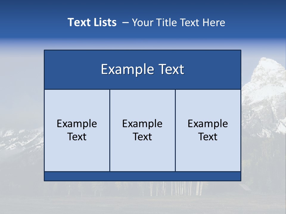 Extraordinary Mountain Landscape With Green Forest In The Foothills PowerPoint Template