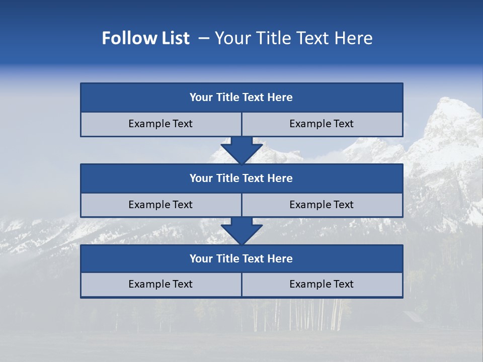 Extraordinary Mountain Landscape With Green Forest In The Foothills PowerPoint Template