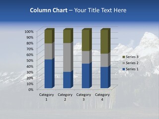 Extraordinary Mountain Landscape With Green Forest In The Foothills PowerPoint Template