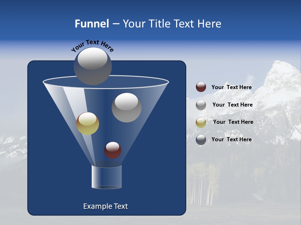 Extraordinary Mountain Landscape With Green Forest In The Foothills PowerPoint Template