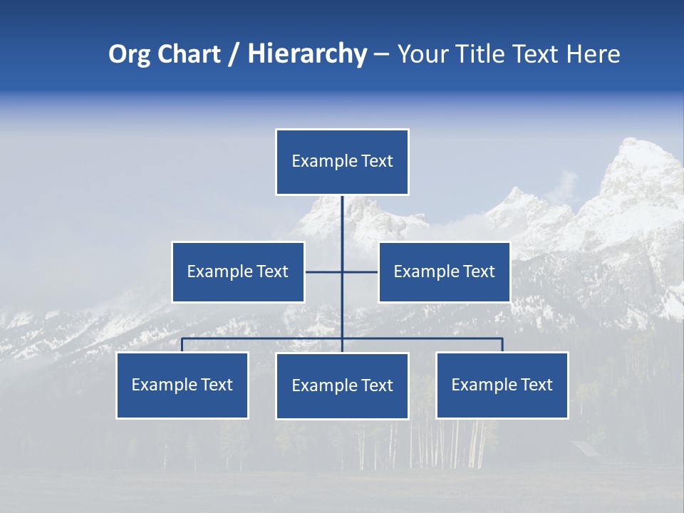 Extraordinary Mountain Landscape With Green Forest In The Foothills PowerPoint Template