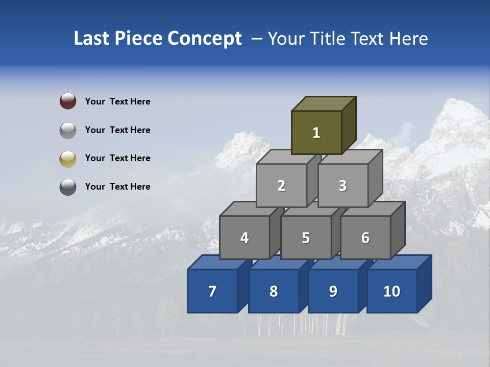 Extraordinary Mountain Landscape With Green Forest In The Foothills PowerPoint Template