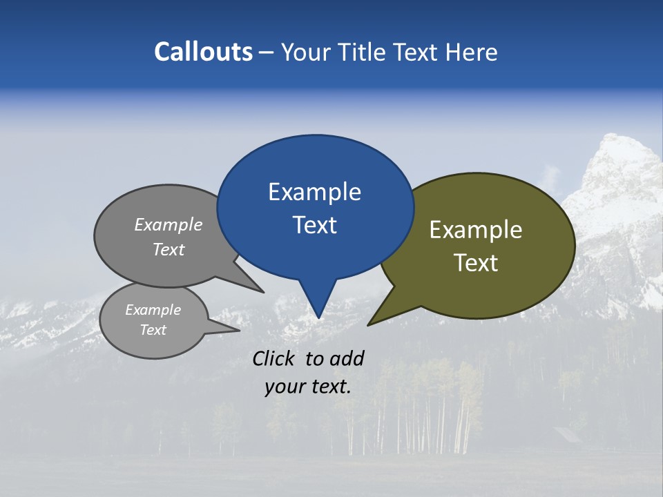 Extraordinary Mountain Landscape With Green Forest In The Foothills PowerPoint Template