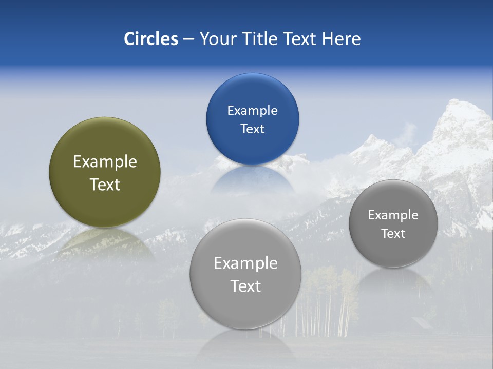 Extraordinary Mountain Landscape With Green Forest In The Foothills PowerPoint Template