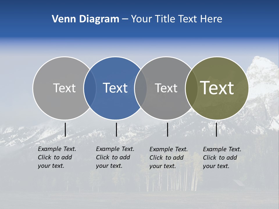 Extraordinary Mountain Landscape With Green Forest In The Foothills PowerPoint Template