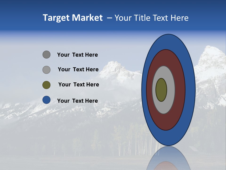 Extraordinary Mountain Landscape With Green Forest In The Foothills PowerPoint Template