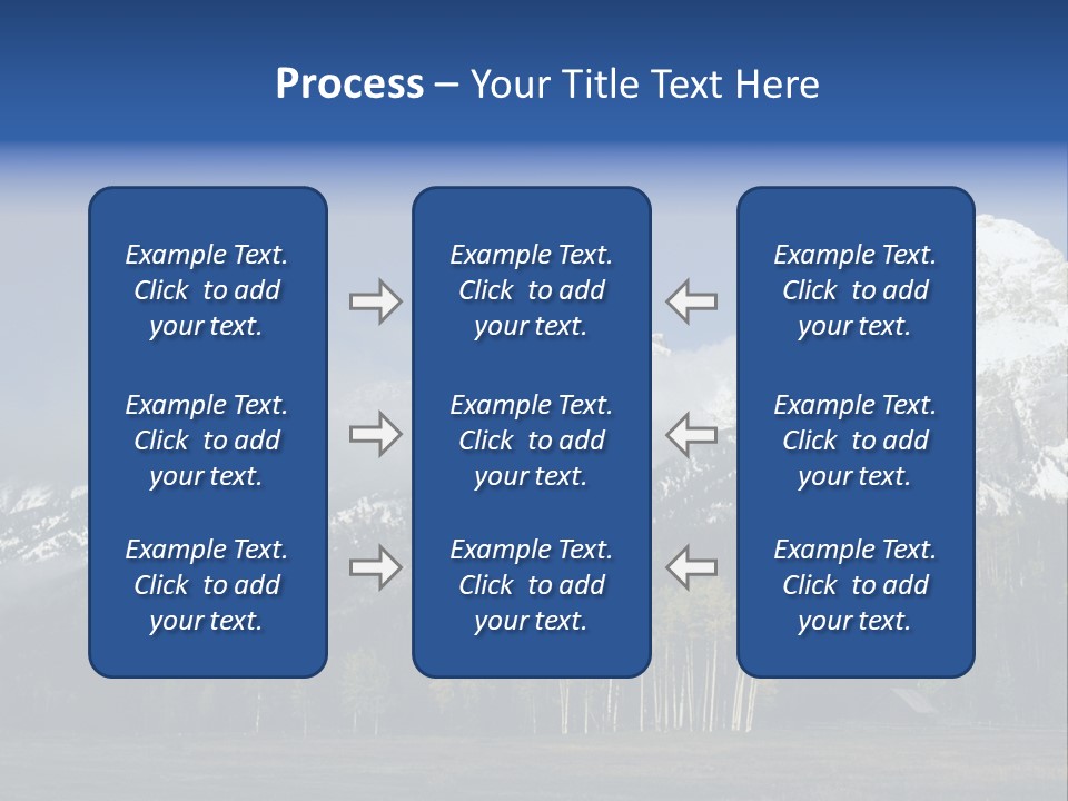 Extraordinary Mountain Landscape With Green Forest In The Foothills PowerPoint Template