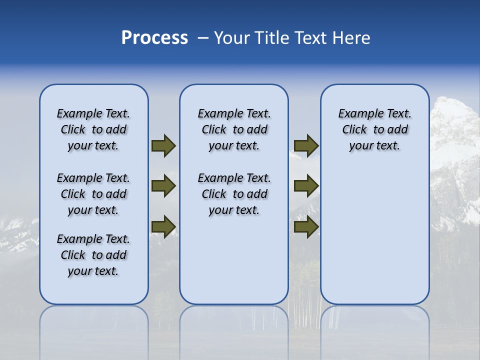 Extraordinary Mountain Landscape With Green Forest In The Foothills PowerPoint Template