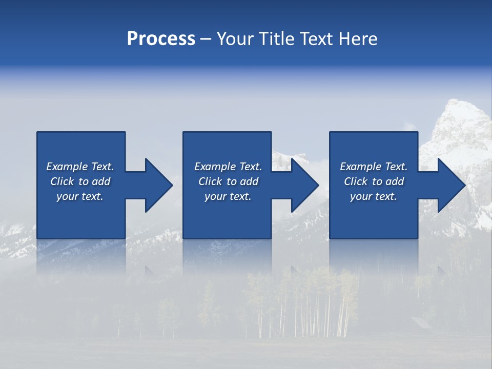 Extraordinary Mountain Landscape With Green Forest In The Foothills PowerPoint Template