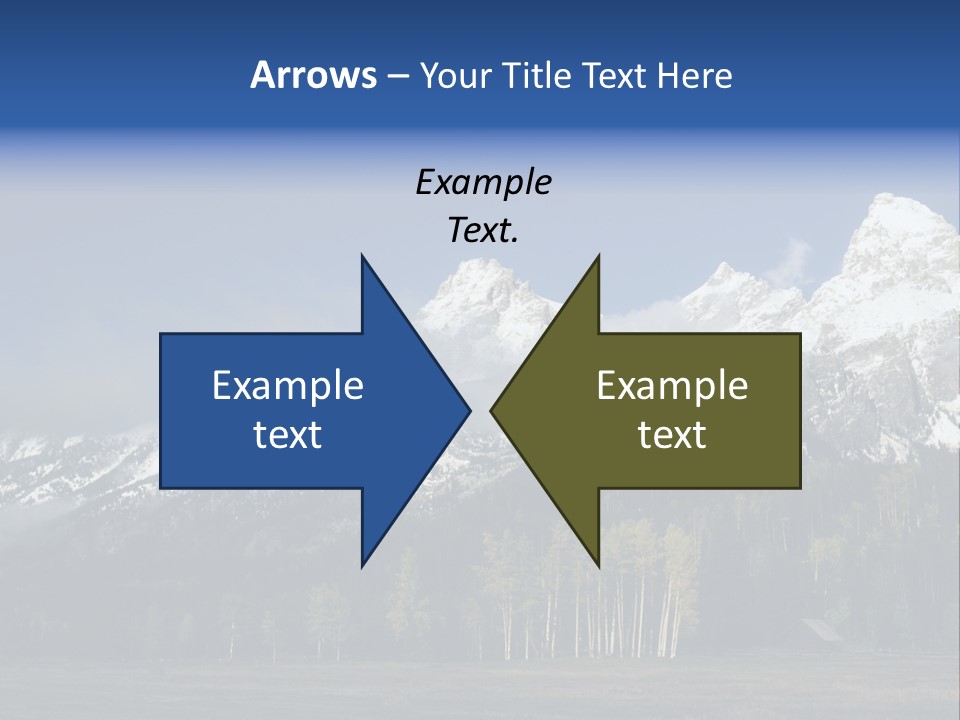 Extraordinary Mountain Landscape With Green Forest In The Foothills PowerPoint Template