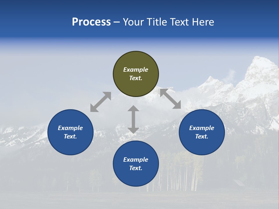 Extraordinary Mountain Landscape With Green Forest In The Foothills PowerPoint Template