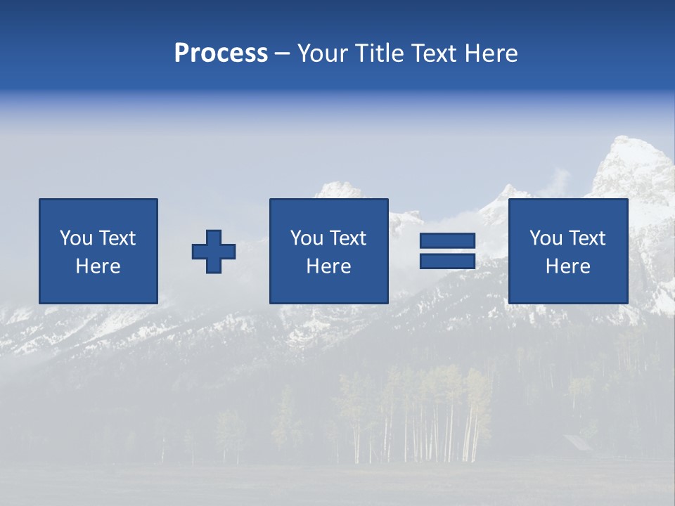 Extraordinary Mountain Landscape With Green Forest In The Foothills PowerPoint Template