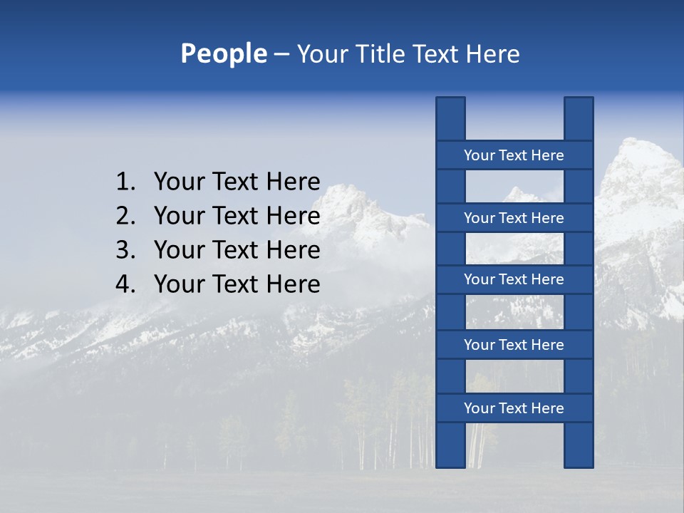 Extraordinary Mountain Landscape With Green Forest In The Foothills PowerPoint Template