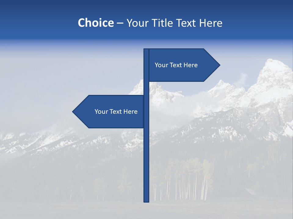 Extraordinary Mountain Landscape With Green Forest In The Foothills PowerPoint Template