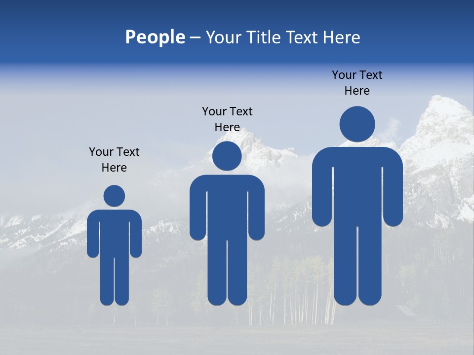 Extraordinary Mountain Landscape With Green Forest In The Foothills PowerPoint Template