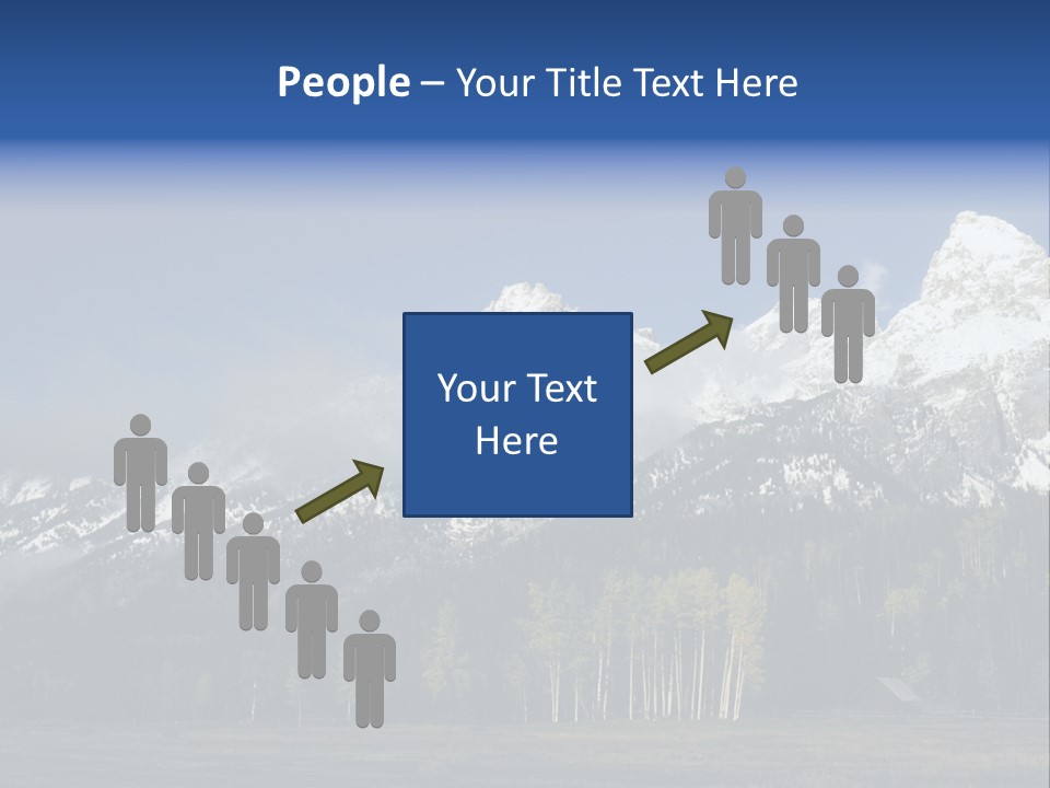 Extraordinary Mountain Landscape With Green Forest In The Foothills PowerPoint Template