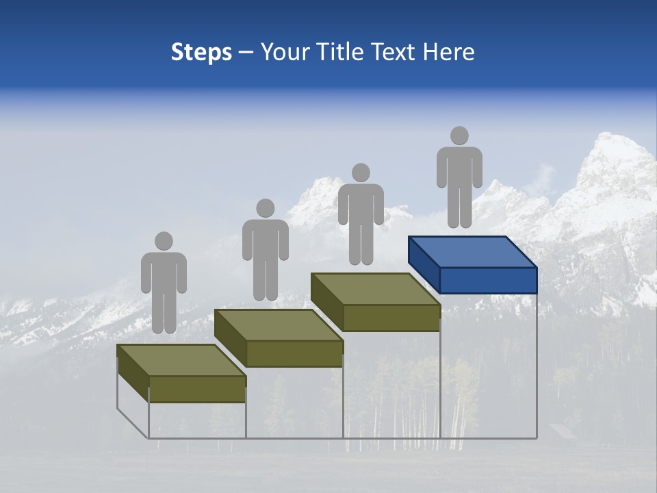 Extraordinary Mountain Landscape With Green Forest In The Foothills PowerPoint Template