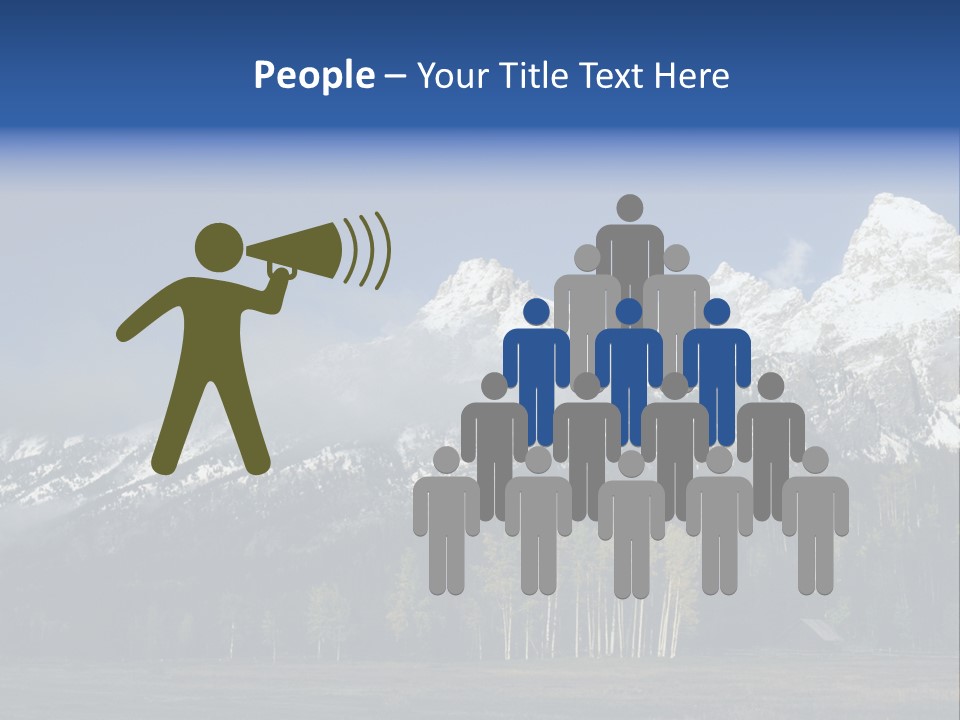 Extraordinary Mountain Landscape With Green Forest In The Foothills PowerPoint Template