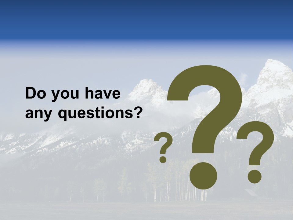 Extraordinary Mountain Landscape With Green Forest In The Foothills PowerPoint Template