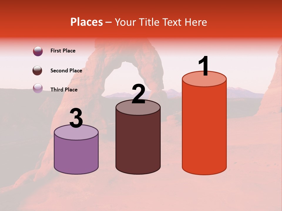 Beautiful Scenery In The Canyon PowerPoint Template