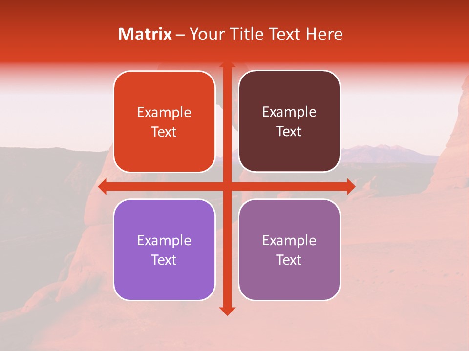 Beautiful Scenery In The Canyon PowerPoint Template