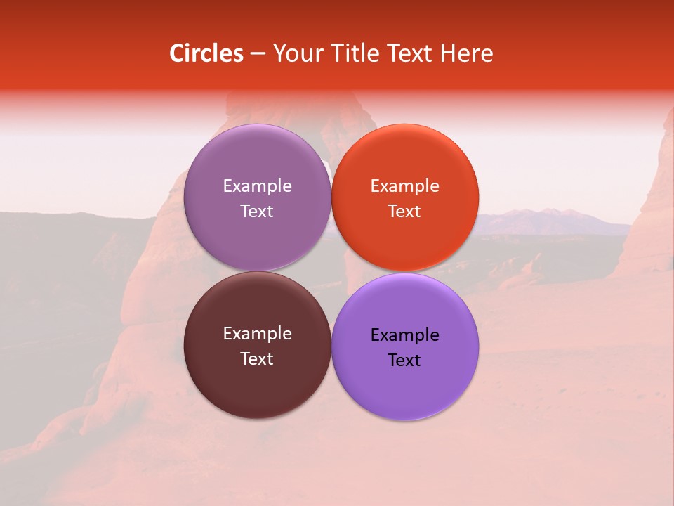 Beautiful Scenery In The Canyon PowerPoint Template