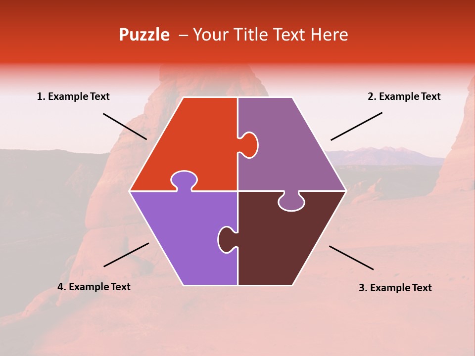 Beautiful Scenery In The Canyon PowerPoint Template