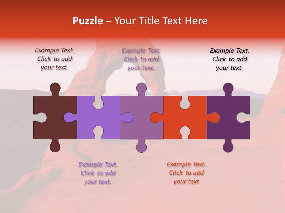 Beautiful Scenery In The Canyon PowerPoint Template