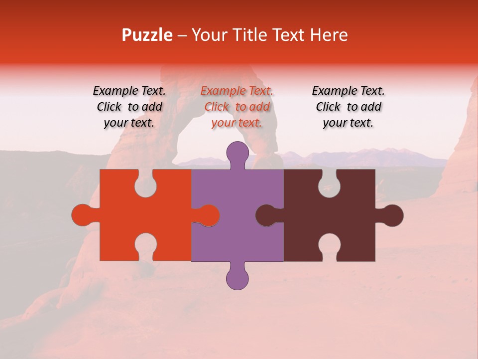 Beautiful Scenery In The Canyon PowerPoint Template