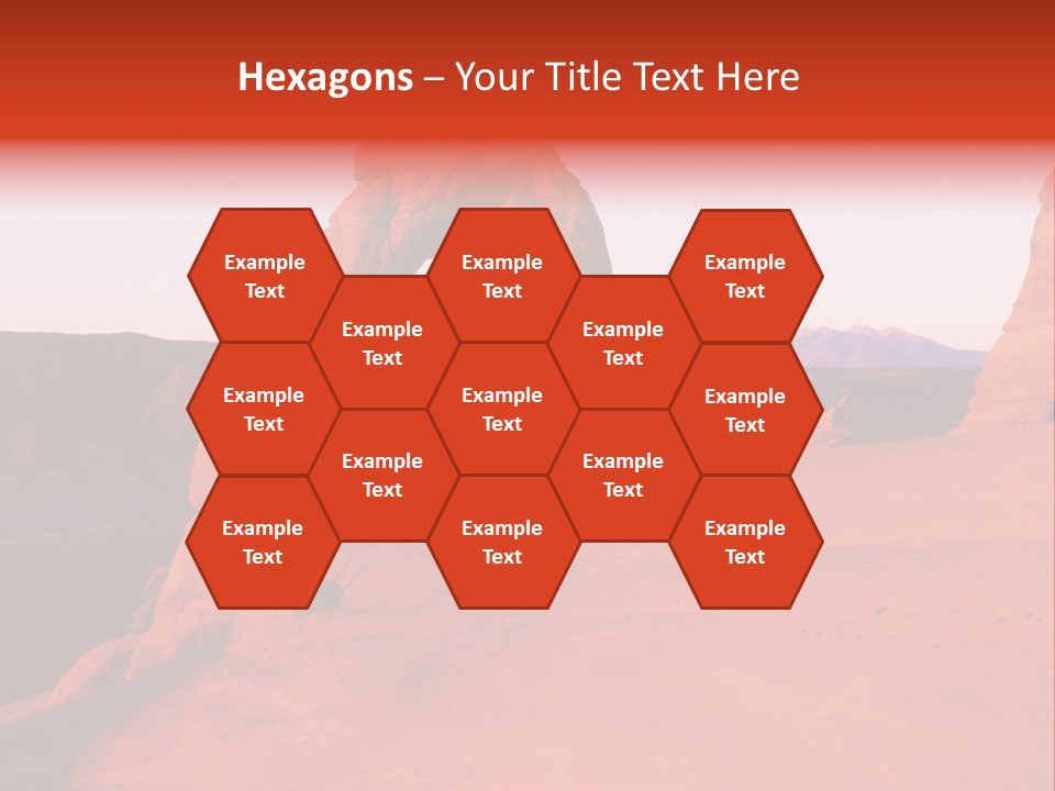 Beautiful Scenery In The Canyon PowerPoint Template