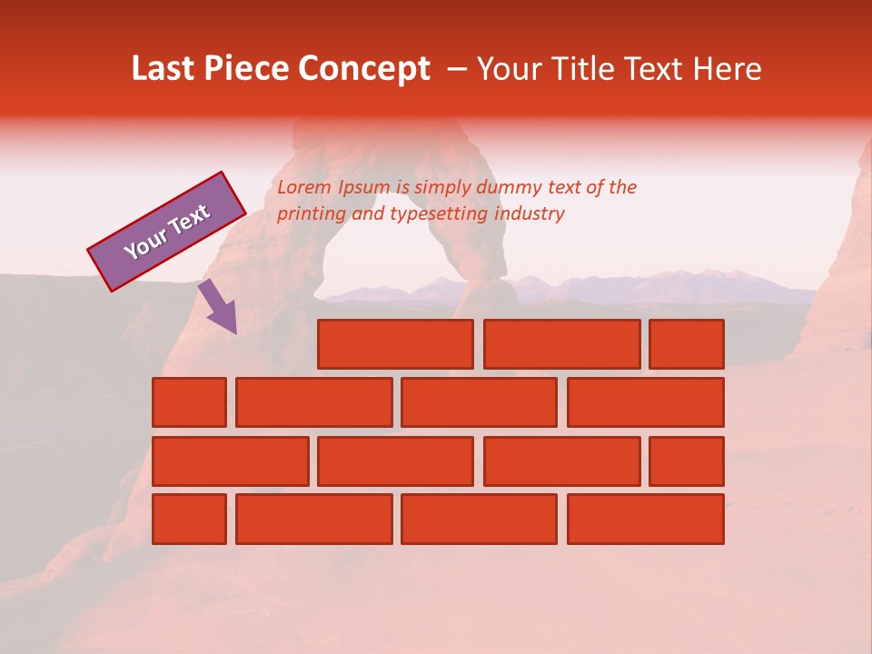 Beautiful Scenery In The Canyon PowerPoint Template
