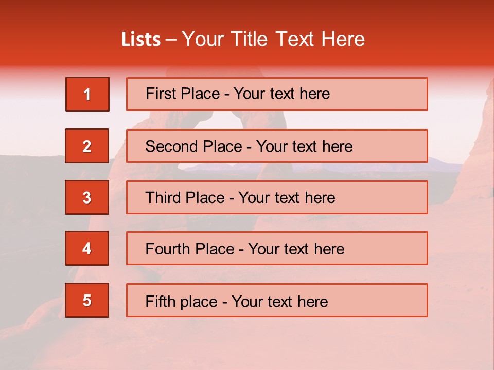 Beautiful Scenery In The Canyon PowerPoint Template