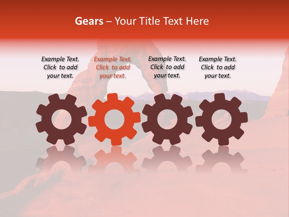 Beautiful Scenery In The Canyon PowerPoint Template