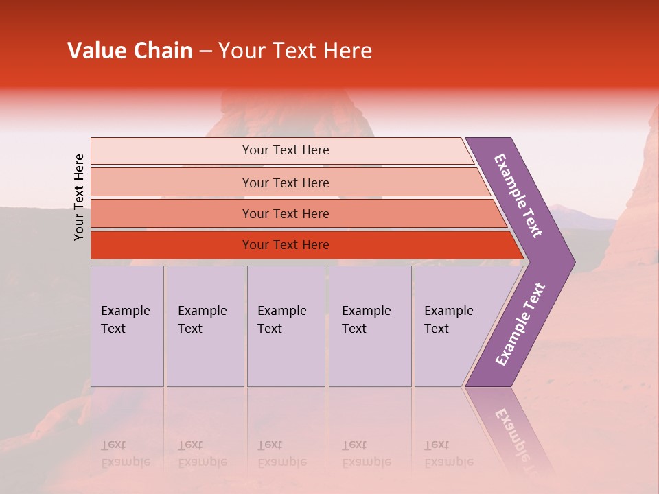 Beautiful Scenery In The Canyon PowerPoint Template