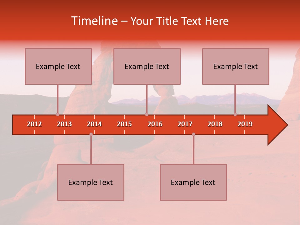 Beautiful Scenery In The Canyon PowerPoint Template