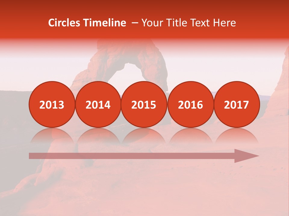 Beautiful Scenery In The Canyon PowerPoint Template