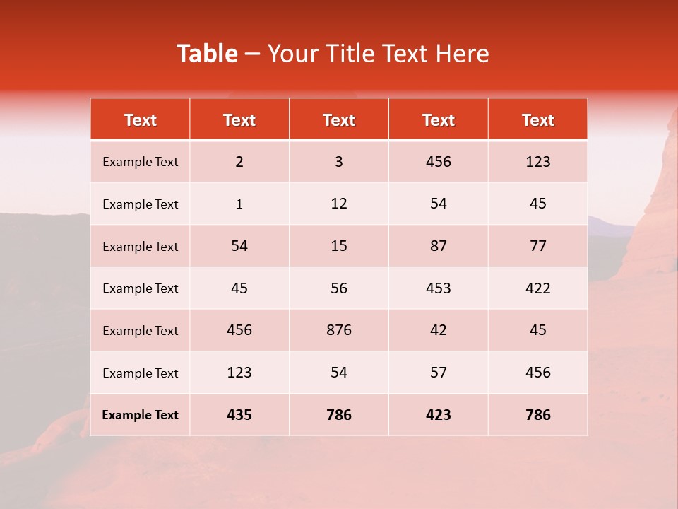 Beautiful Scenery In The Canyon PowerPoint Template