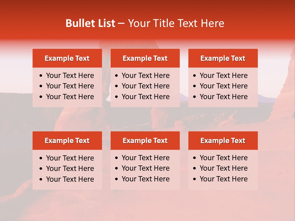 Beautiful Scenery In The Canyon PowerPoint Template