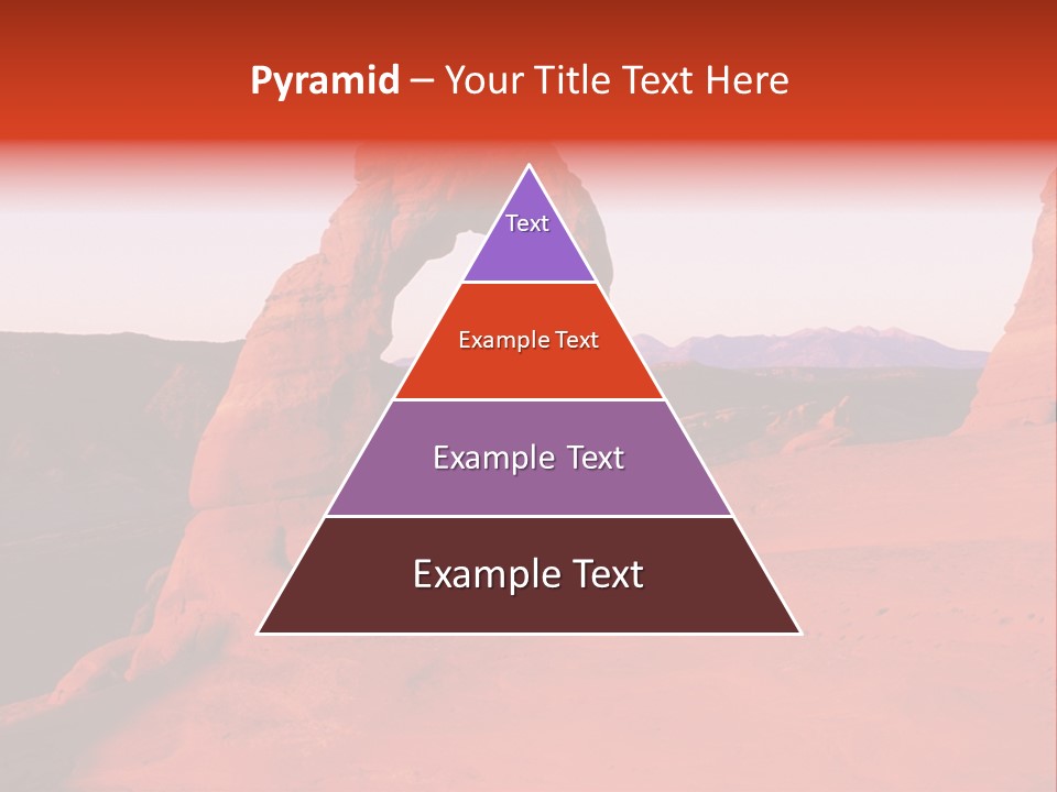 Beautiful Scenery In The Canyon PowerPoint Template