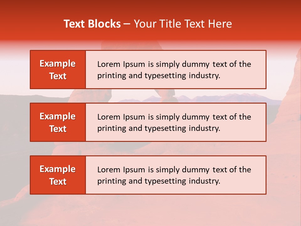 Beautiful Scenery In The Canyon PowerPoint Template