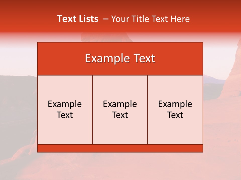 Beautiful Scenery In The Canyon PowerPoint Template