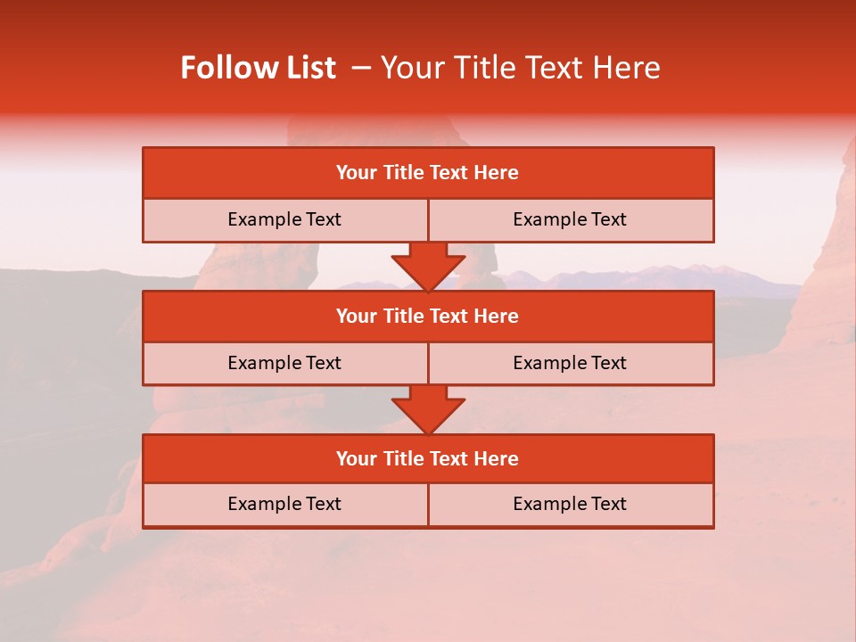 Beautiful Scenery In The Canyon PowerPoint Template